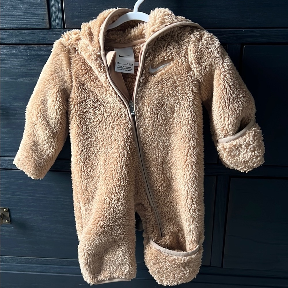 Nike Tan Cozy Sherpa One Piece